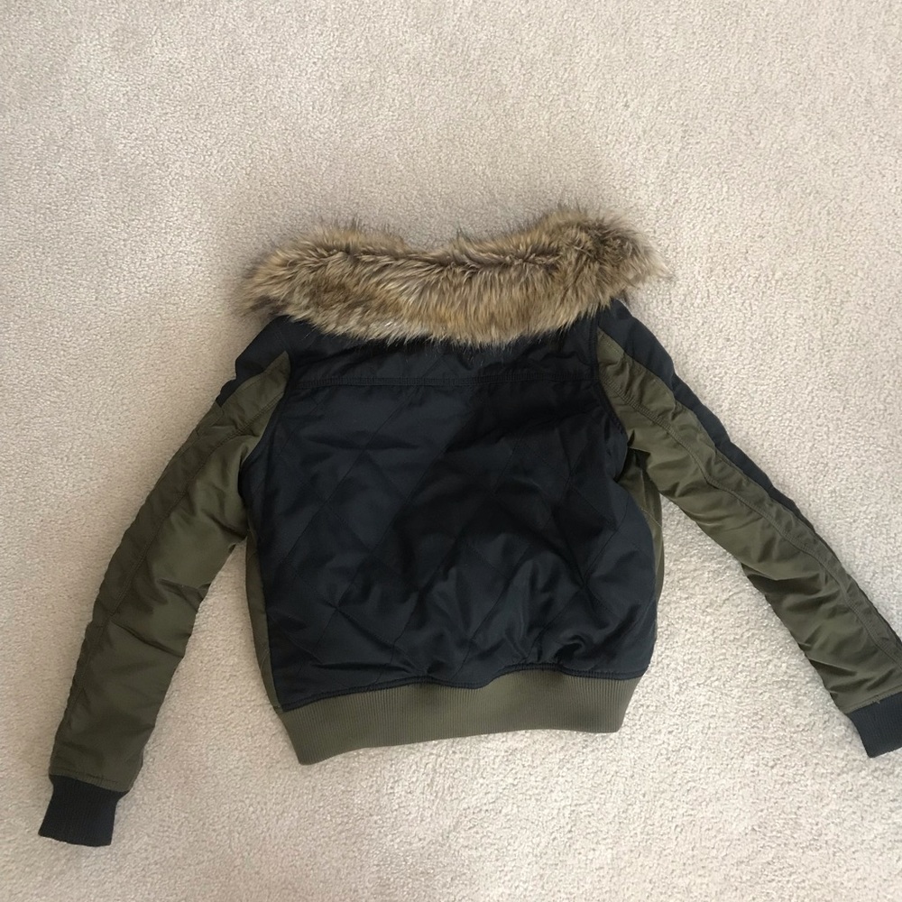 ASOS Fur collar bomber jacket